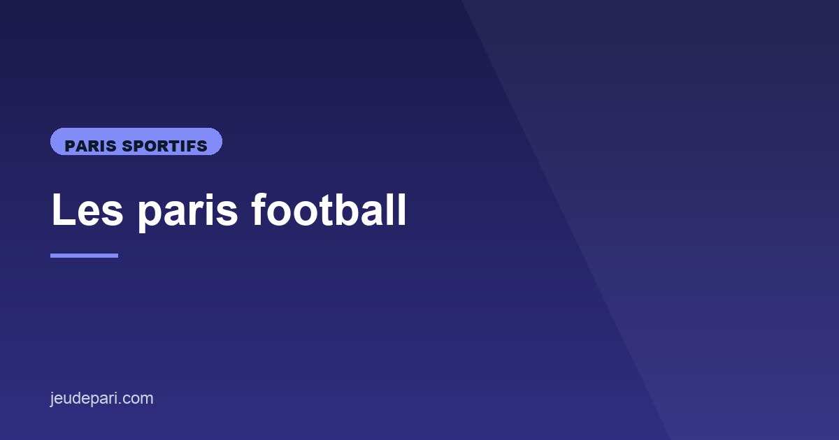 Illustration de l'article consacré aux paris football