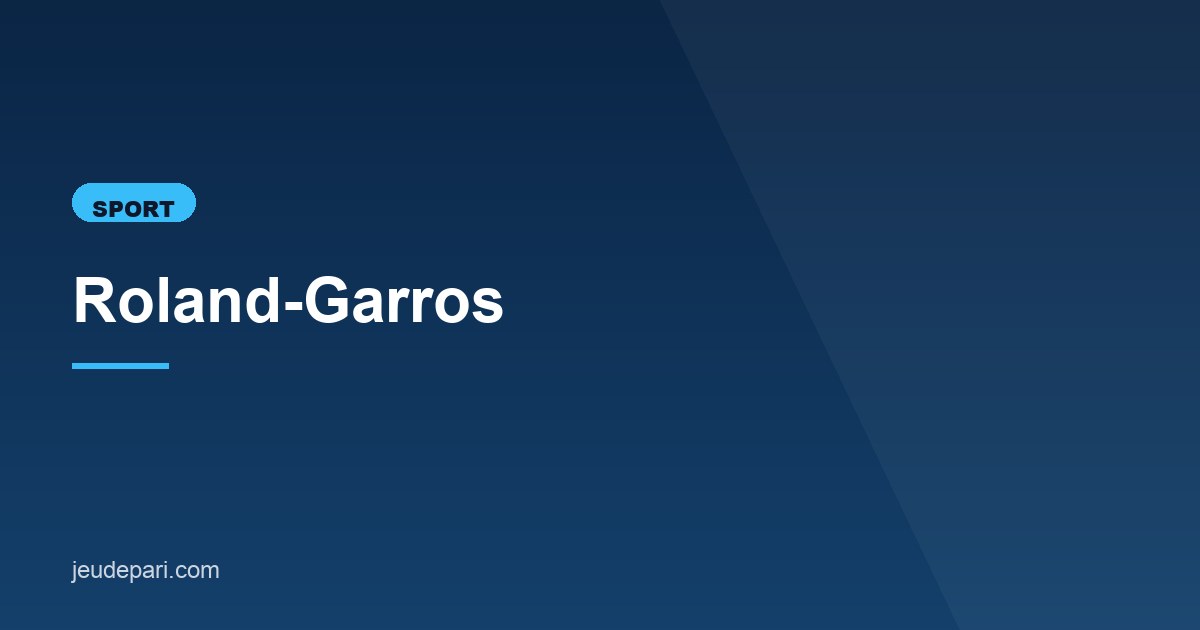 Illustration de l'article consacré à Roland-Garros